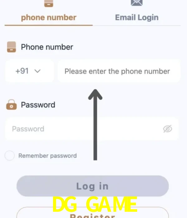 DG GAME login